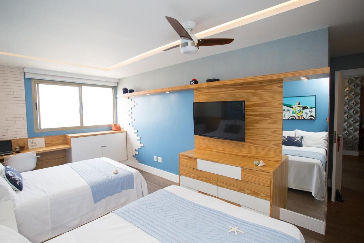 Barra Da Tijuca De Frente Para O Mar - 2 Suites Ate 6 Pessoas Em Camas Rio de Janeiro Luaran gambar